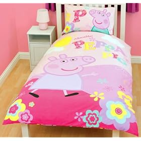 Character World Peppa Pig Adorable Single Rotary Duvet Set
