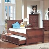 IMAGE OF Louis Philippe Sleigh Bed in Cherry