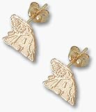 Alabama Crimson Tide New A Elephant Post Earrings - 10KT Gold Jewelry