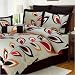 51r0qR637LL. SL75  Chezmoi Collection 7 Pieces White with Black Floral Duvet Cover Set for King Size Bedding
