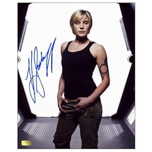 Katee Sackhoff Autographed Battlestar Galactica White P