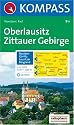 Oberlausitz, Zittauer Gebirge, Bautzen, G&ouml;rlitz, Lausitzer Bergland: Wander- und Bikekarte. 1:50.000.
