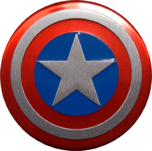 Captain America Marvel Comics Superhero Shield Emblems Real Aluminum Car Laptop Logo Badge Emblem