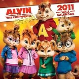 Alvin And Chipmunks 2011 Wall Calendar 16 Month 11016