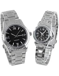 Orient Idea Ori-0392E Stylish Round Quartz Wrist Watch with Metal Band for Lady Girl Woman