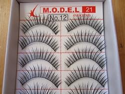 Model 21 High End No. 12,13,14,15,16,17,18,19 or 20 False Fake Eyelashes 10 Pairs