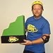 Sporty Costume Helmet (Yellow) - 90s TV Game Show Contestant Competition Halloween Prop Accessory