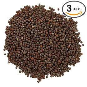 Frontier Mustard Seed, Brown Whole, 16 Ounce Bags (Pack of 3)