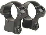 Redfield Ruger M77 Rifle High Steel Rings, 1-Inch,  Black