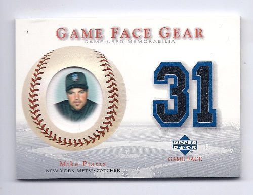 2003 Upper Deck Game Face Gear Game Used Jersey #MP Mike Piazza New York Mets