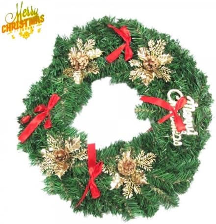 GOTOBUYWORLD 40CM Artificial Christmas Wreath for Christmas Decoration