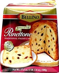 Bellino Panettone Traditional Italian Cake, 17.6 oz., (Pack of 4)