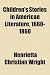 Children's Stories in American Literature, 1660-1860