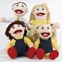 Caucasian Family Puppet Set