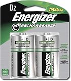 DNH2 D Cell NiMH Rechargeable Batteries 2 Pack