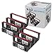 LD © Compatible Replacements for Star Micronics RC200BR Set of 6 Black and Red Ribbon Cartridges for use in Star Micronics, and Casio Printers