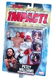 Total Nonstop Action Wrestling TNA Impact Series 6 Inch Tall Wrestler Action Figure - PETEY WILLIAMS with Hockey Stick, Canadian Flag and Removable Jersey