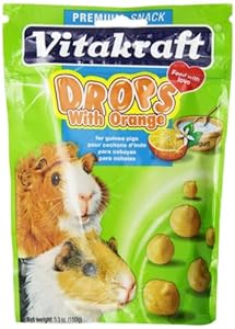 Vitakraft Guinea Pig orange Drops and 5.3-Ounce Pouch