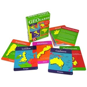 GEOToys Geocards Countries and Their Facts Jumbo Card Game