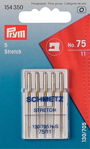 Aghi per macchine da cucire, stretch, 130/705, nr. 75, 5pz.