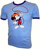 Vintage 70's Walt Disney Mickey Mouse Roping Cuties Ringer t-shirt