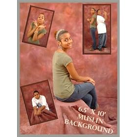 6.5'x10' Club Rust Dark Gray Muslin Hip Hop Background Backdrop