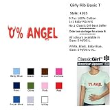 0% ANGEL T-Shirt - 100% Baby Rib Jersey Combed Cotton WOMEN'S T-Shirt - Sweat Shop Free at American Apparel - Roozle