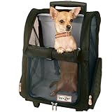 Snoozer Roll Around 4-in-1 Pet Carrier, Black, Medium
