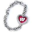 Wisconsin Badgers Gametime Heart Bracelet/Watch