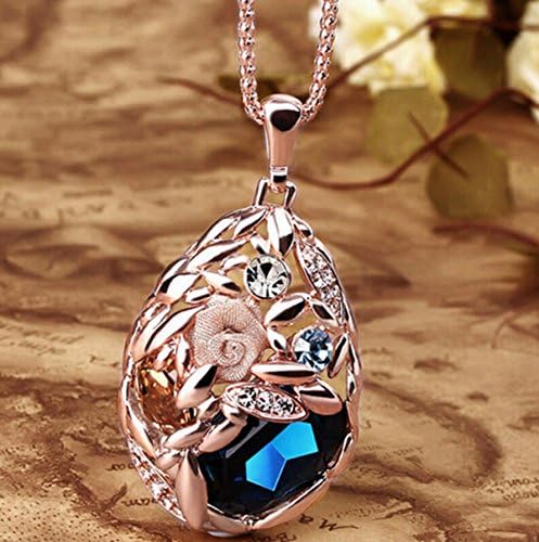 Dofull High-grade Crystal Grain Sweater Chain Retro Long Necklace(JYB86)