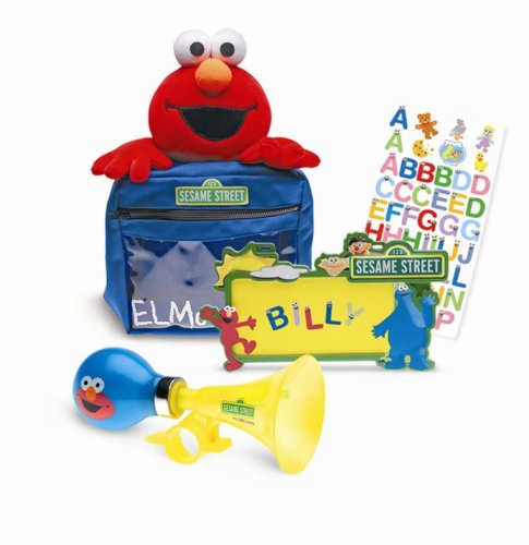Buy Bell Ride with Elmo Handlebar Bag, License Plate, and Horn Bicycle Fun Bag Combo by Bell