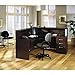 Bush Business Furniture Desk, 72W x 30D, Mocha Cherry
