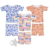 Set of Three Cotton Shorty Pajamas for Girls