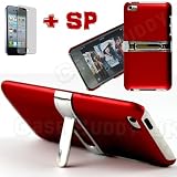 Hot Stylish Red Stand Case Cover for iPod Touch 4th Generation 64G 32G 16G 8G and Screen Protector Guide