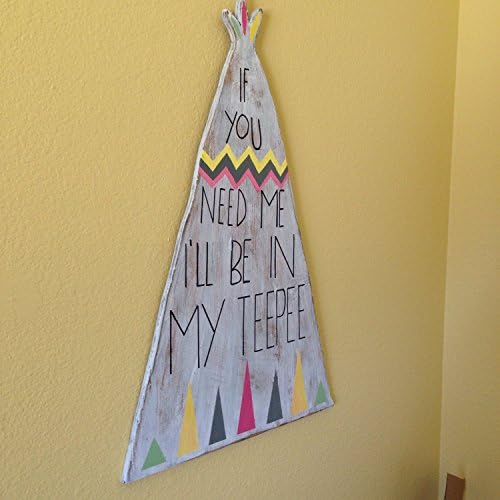 Teepee sign - Wall Decor - Hand painted Sign