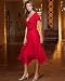 Together Corsage-trim chiffon dress|