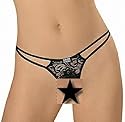 Eros Veneziani String Tanga ouvert, No 2556, schwarz