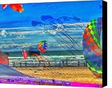 Kite Festival Lincoln City Oregon Canvas Print / Canvas Art - Artist Margaret Hood