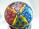 Murano Design Glass Art Millefiori Egg Paperweight PW-1108