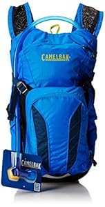 CamelBak Kid's Mini M.U.L.E. Hydration Pack, Electric Blue/Poseidon