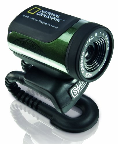 SWEEX National Geographic HD Webcam Green 5 element lens built in microphone 720p HD Preisvergleich