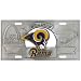 St. Louis Rams - 3D NFL Officially Licensed Stainless Steel License Plate