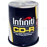 Infiniti Professional 52X CDR Full Face Printable 700Mb 80min Cakebox (100pk)