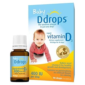 Ddrops Baby 400 Iu Vitamin D3 Drops, 90 Count (pack of 3)