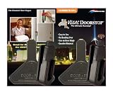 Vegas Doorstop Commercial Black Doorstops with Belt Clip, Fits up to 3/4-Inch Hinges, Pack of 2