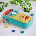 [Phone Bear] Embroidered Applique Pencil Pouch Bag / Cosmetic Bag / Carrying Case (3.1*7.8*1.6)