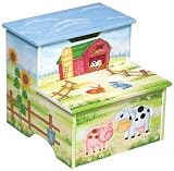 Guidecraft G83566 Little Farmhouse Storage Stool