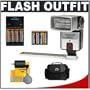 Phoenix D92-BZS Digital Slave Flash & Bracket + Case + Batteries Accessory Kit for Canon PowerShot A480, E1, SX110, A2100, A2000, A1100, A1000, SX200, SX10, SX1, SD780, SD880, SD990, SD970, SD960, SD1200, G10, D10 CamerasCanon PowerShot A470, A460, A550, A560, A570 IS, A580, A590 IS, A630, A650 IS, A710 IS, A720 IS, G7, G9, S5 IS, SD1000, SD1100 IS, SD750, SD770 IS, SD790 IS, SD850 IS, SD870 IS, SD890 IS, SD950 IS, SX100 IS, TX1 Cameras