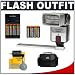Phoenix D92-BZS Digital Slave Flash & Bracket + Case + Batteries Accessory Kit for Canon PowerShot A470, A460, A550, A560, A570 IS, A580, A590 IS, A630, A650 IS, A710 IS, A720 IS, G7, G9, S5 IS, SD1000, SD1100 IS, SD750, SD770 IS, SD790 IS, SD850 IS, SD870 IS, SD890 IS, SD950 IS, SX100 IS, TX1 Cameras