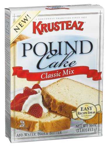 Krusteaz Classic Pound Cake Mix, 16-Ounce Boxes (Pack of 12) by Krusteaz